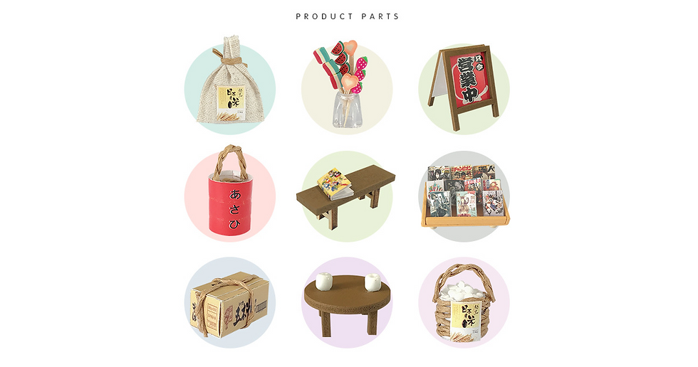 Thumbnail: 3D Model Japanese Grocery Store Mini House Music Box DIY Puzzle Handmade Craft