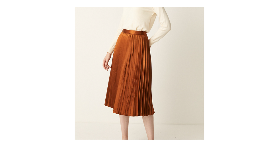 Thumbnail: Satin Pleated skirt