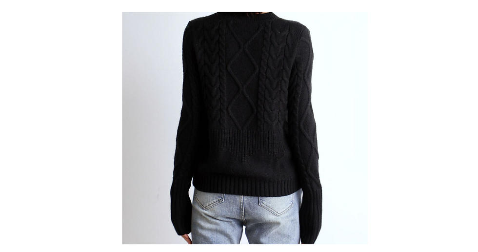Thumbnail: Big Twisted Knit Sweater