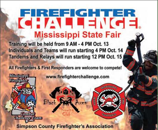 Firefighter Challenge Oct 13-15 MS State Fair