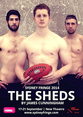 Poster for THE SHEDS at Sydney Fringe 2014