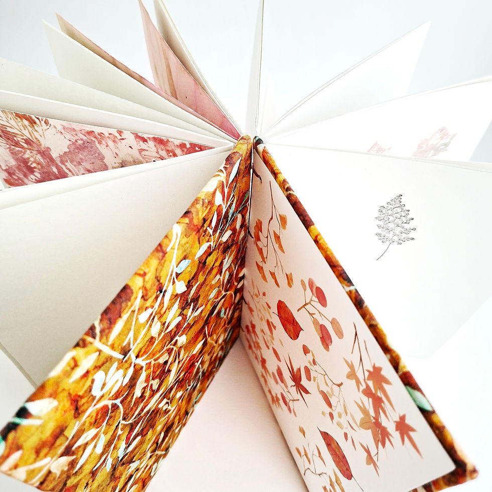 Thumbnail: Il Quaderno del Bosco, fatto a mano, con elementi 3 D, 15x21 cm, carta riciclata