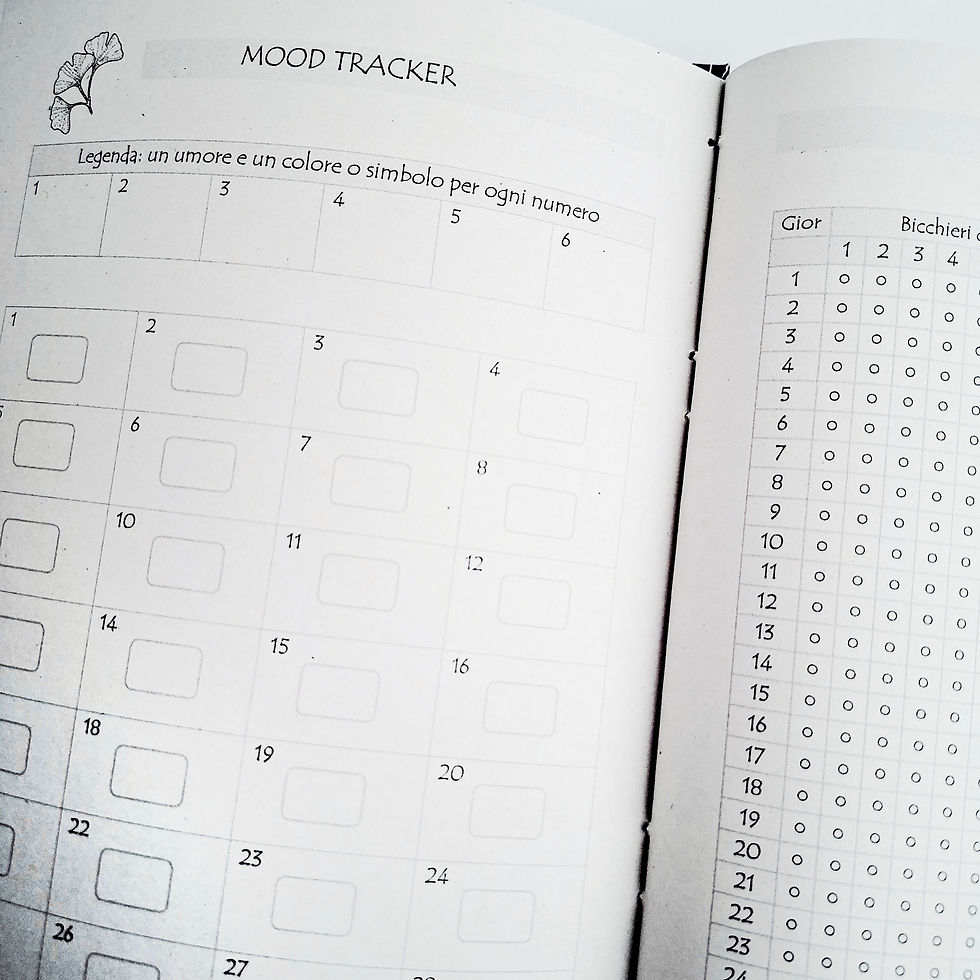 Miniatura: Agenda A5  settimanale verticale 2027 copta fatta a mano, Ginkgo Nero , 15x21 cm