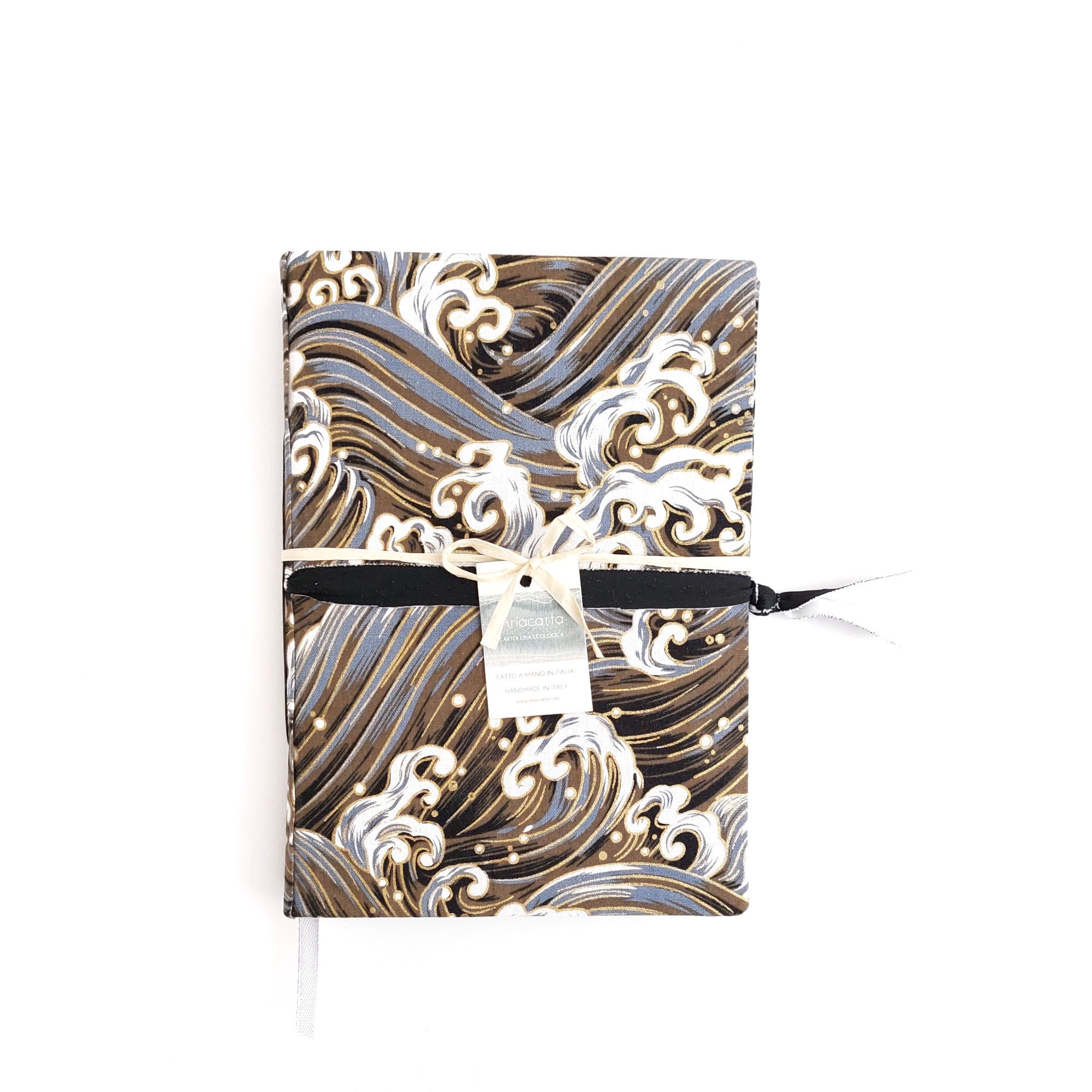 Quaderno Artigianale A5, Noto Onde, in carta riciclata 