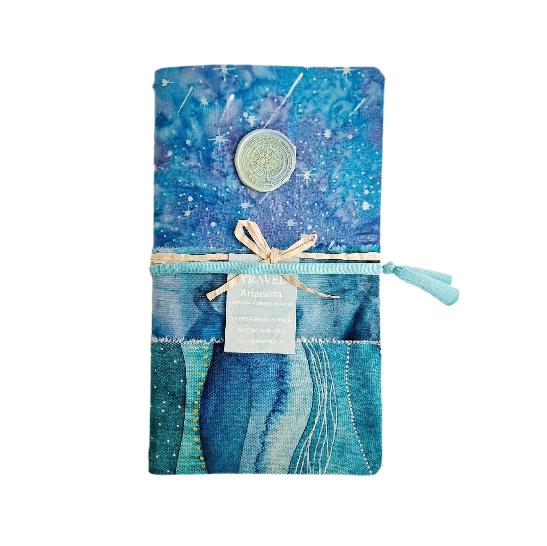 Travel Book Artigianale, Batik Mix 2, 22x11 cm, sistema Midori, c. riciclata 