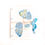 Miniatura: Ginkgo Blu, Quaderno copto dipinto e cucito a mano, 160 pagine