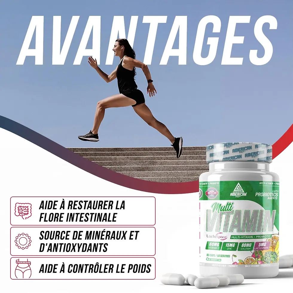 Miniature : multivitaminée et probiotique 60 capsules Bien-être quotidien