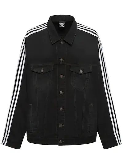 Balenciaga: Veste en denim de coton Adidas