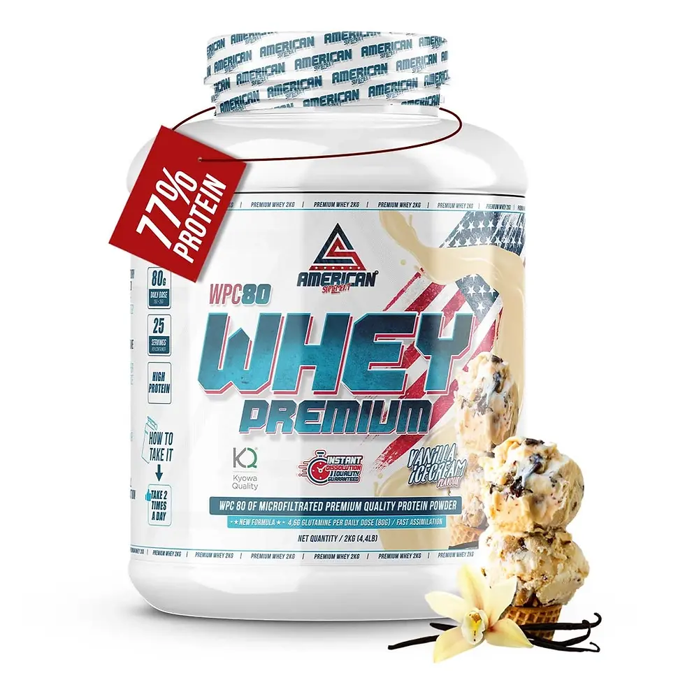 Thumbnail: Protéine de lactosérum premium WPC80 2 kg - Haute récupération protéique