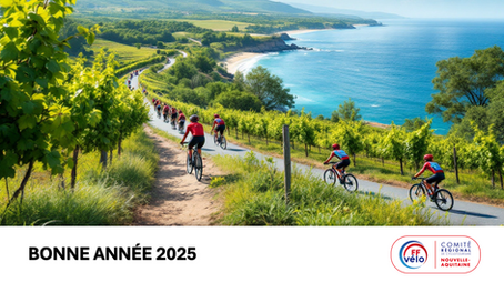 2025 sera une année de rencontres et de convivialité.Ensemble faisons rayonner les valeurs du cyclotourisme dans notre belle belle région.