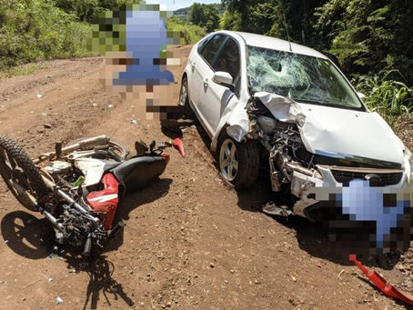 Motociclista morre em acidente no interior de Nova Candelária