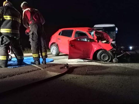 Colisão entre carro e ônibus deixa uma vítima fatal na BR-285 em Passo Fundo