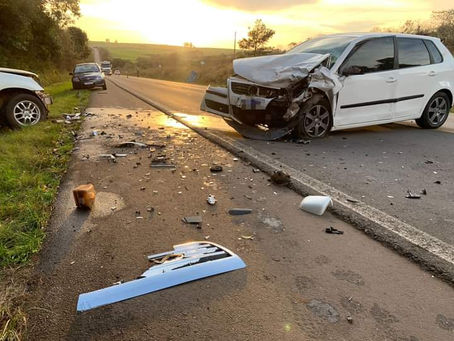 Acidente deixa duas pessoas feridas na ERS 153 entre Passo Fundo e Ernestina