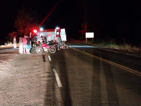Motocicleta emplacada em Tenente Portela se envolve em acidente na BR-468, em Três Passos