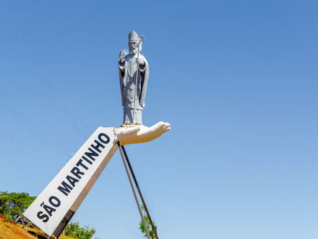 Monumento em homenagem ao padroeiro é instalado em São Martinho