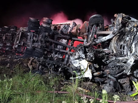 Carreta de Ijuí se envolve em acidente que deixou uma vítima fatal em Água Doce/SC
