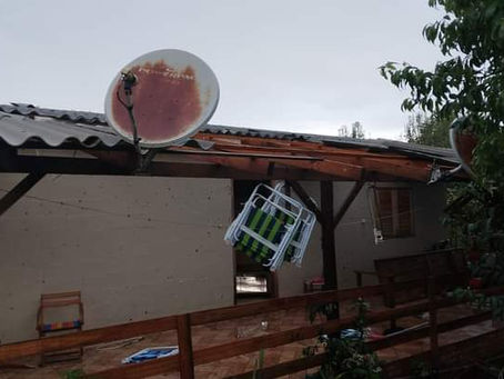 Ventos fortes causam destruição em pontos do município de Horizontina