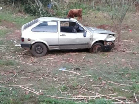 Casal e criança ficam feridos em acidente na RS-342 em Três de Maio