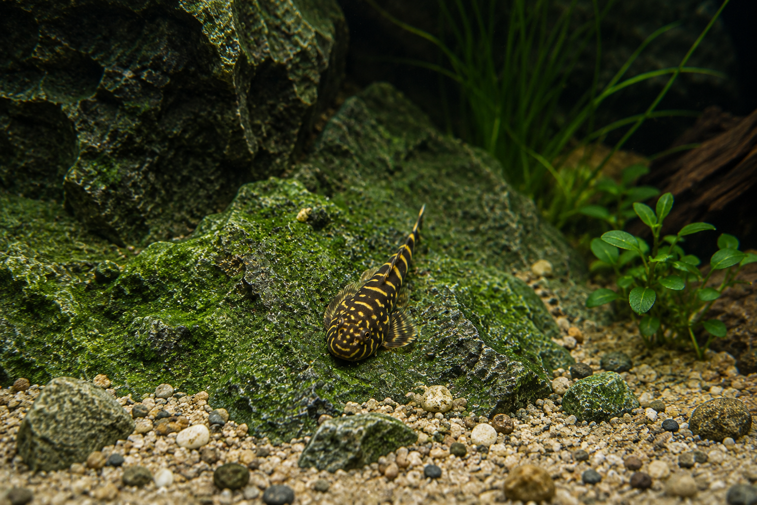 Gastromyzon sp. Tigre Dorado