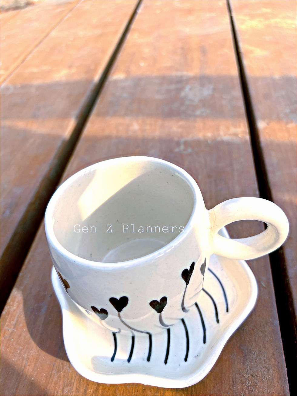 Thumbnail: 'Black Era' Cup with Plate Set