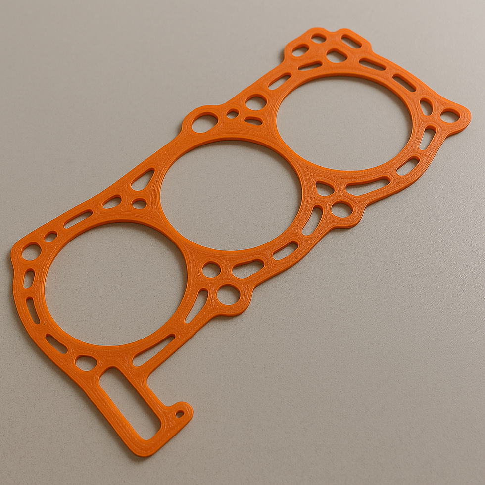 a 3D printed gasket in TPU filament
