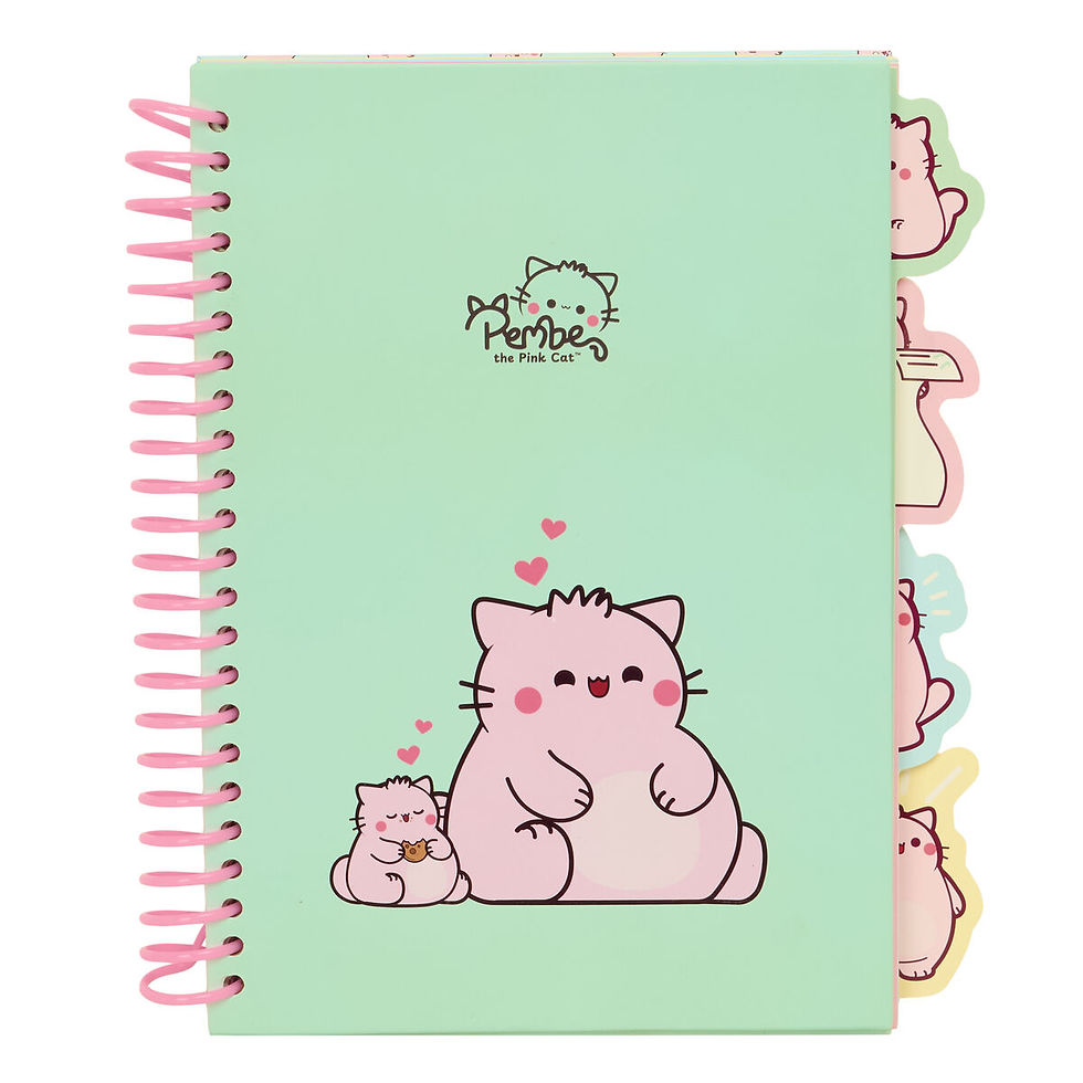 Ring binder Pembe The pink cat