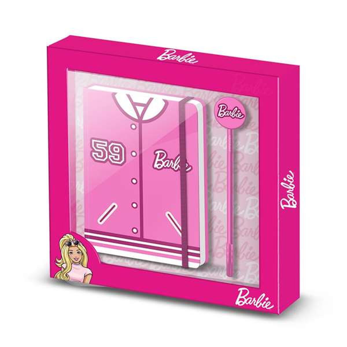 Tagebuch mit Zubehör Barbie Rosa 22,4 X 2,2 X 23,2 cm