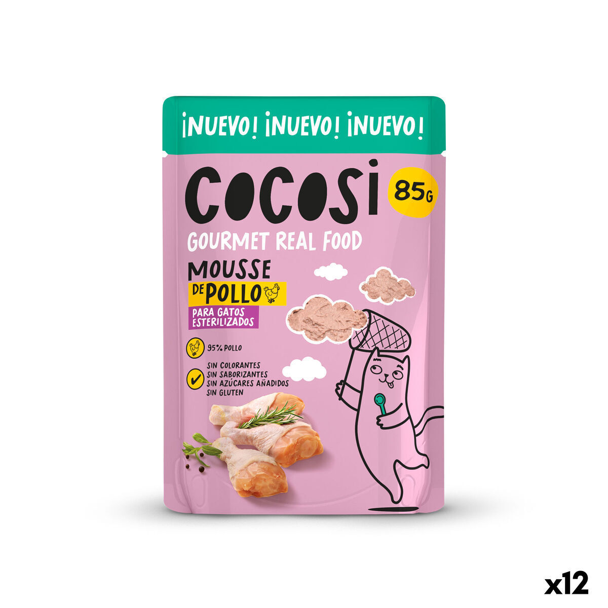 Cat food Cocosi Gourmet Real Food 80 g 12 Units