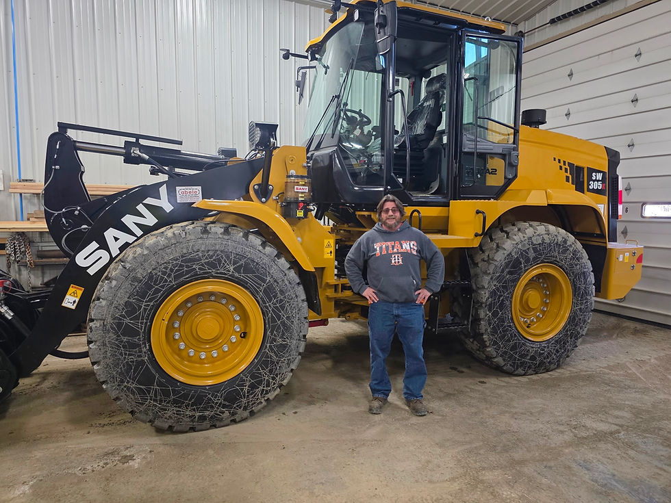 Fred looking pleased!