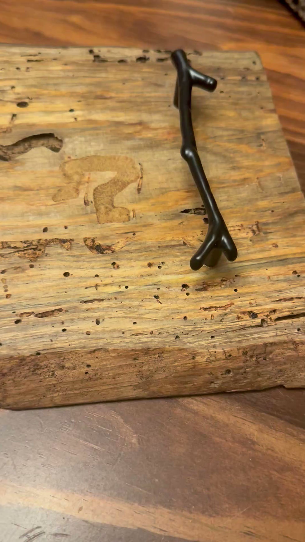 Thumbnail: Handmade Wormy Pine Serving Board | 28 × 8 in