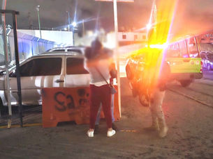 GUARDIA CIVIL DE SOLEDAD RESGUARDA A HOMBRE QUE INTENTÓ ATENTAR CONTRA SU VIDA EN AV. ACCESO NORTE