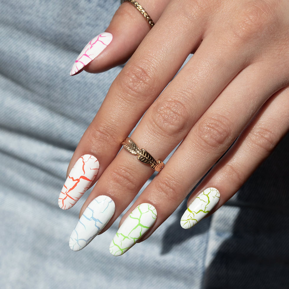 Miniature : Crackle Gel White