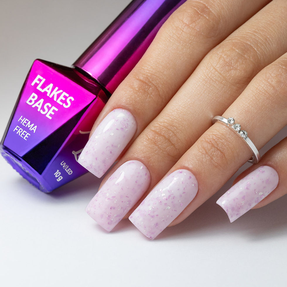 Miniature : Flakes Rubber Base Milk Purple
