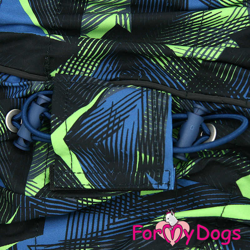 Miniature : Overalls, green on fleece Male