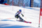 Racer approaching red gate
