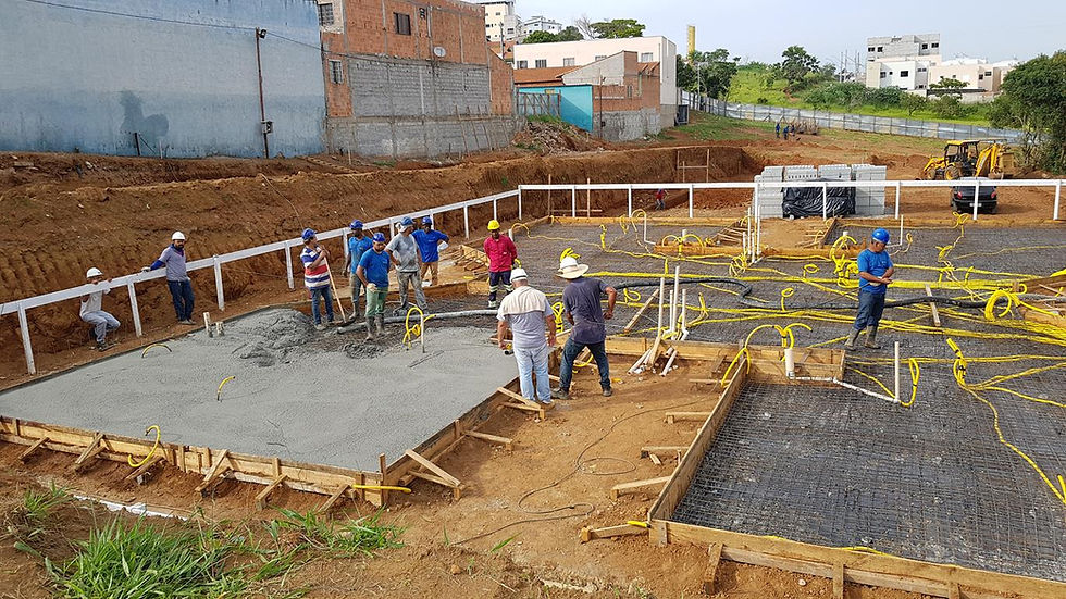 Prédio em bloco estrutural