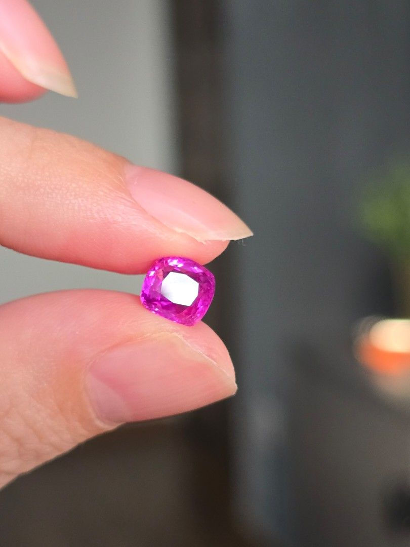 Thumbnail: 2ct Unheated Burma Pink Sapphire