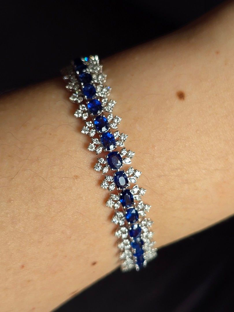 Thumbnail: 8.31ct Unheated Burma Sapphire Bracelet