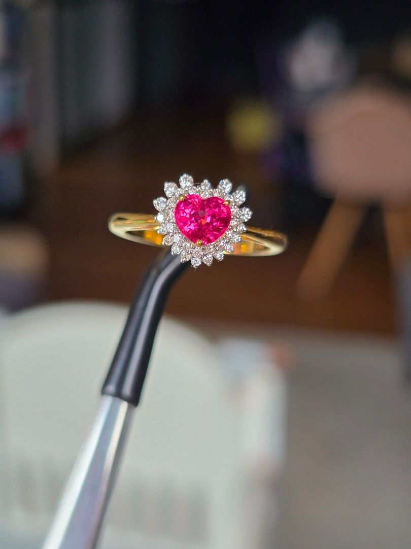 Thumbnail: 0.75ct Unheated Burma Spinel Ring