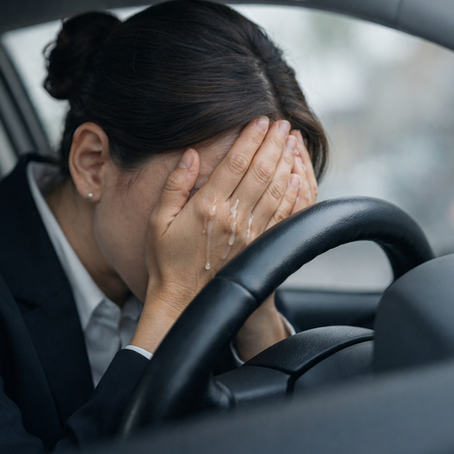 Illustration of a high-achieving professional carrying hidden emotional strain behind a composed exterior.