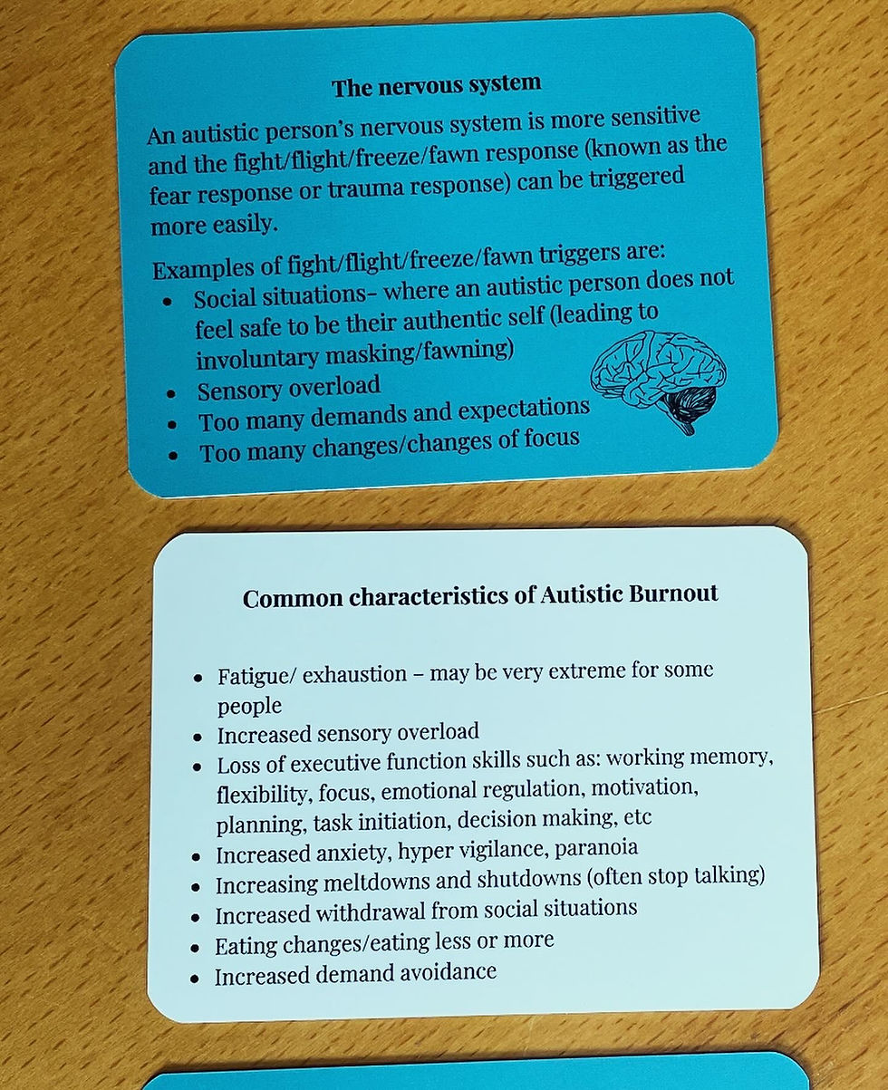 Thumbnail: Autistic Burnout and Recovery Cards (UK POSTAGE ONLY)