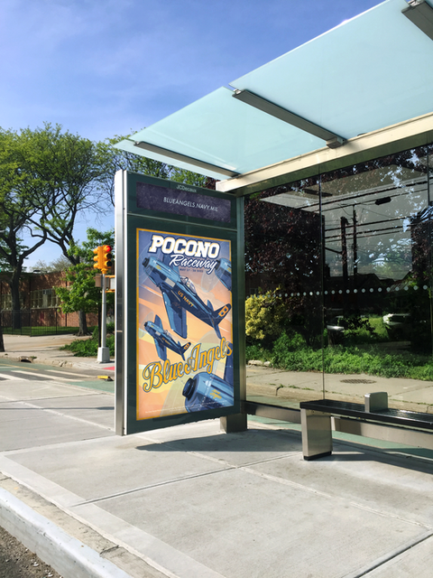 Blue Angels Bus Shelter