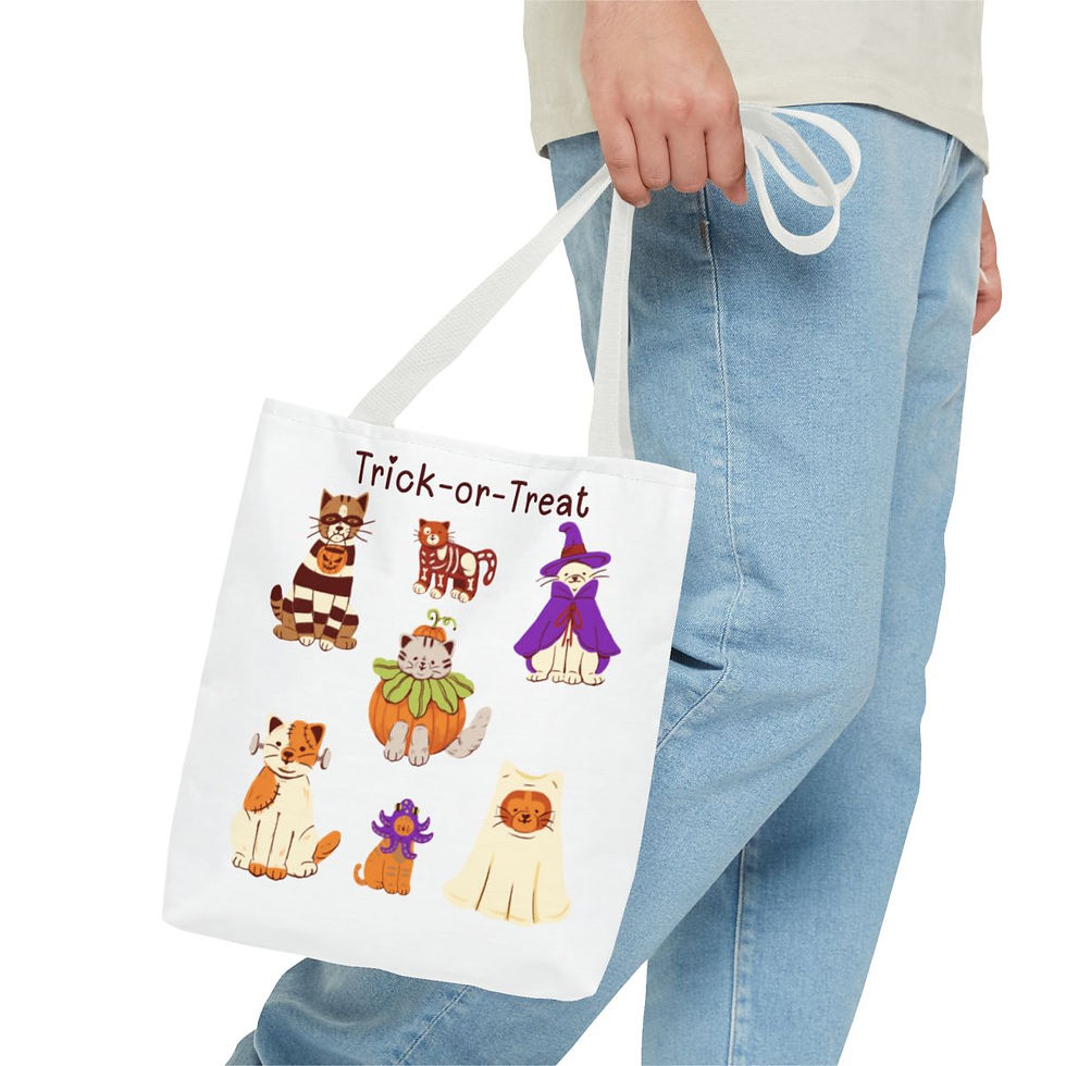 Thumbnail: Trick or Treat Cat Tote