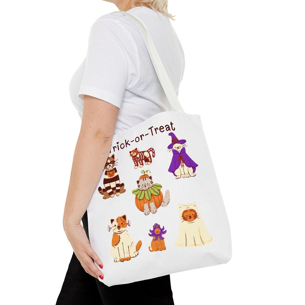 Thumbnail: Trick or Treat Cat Tote