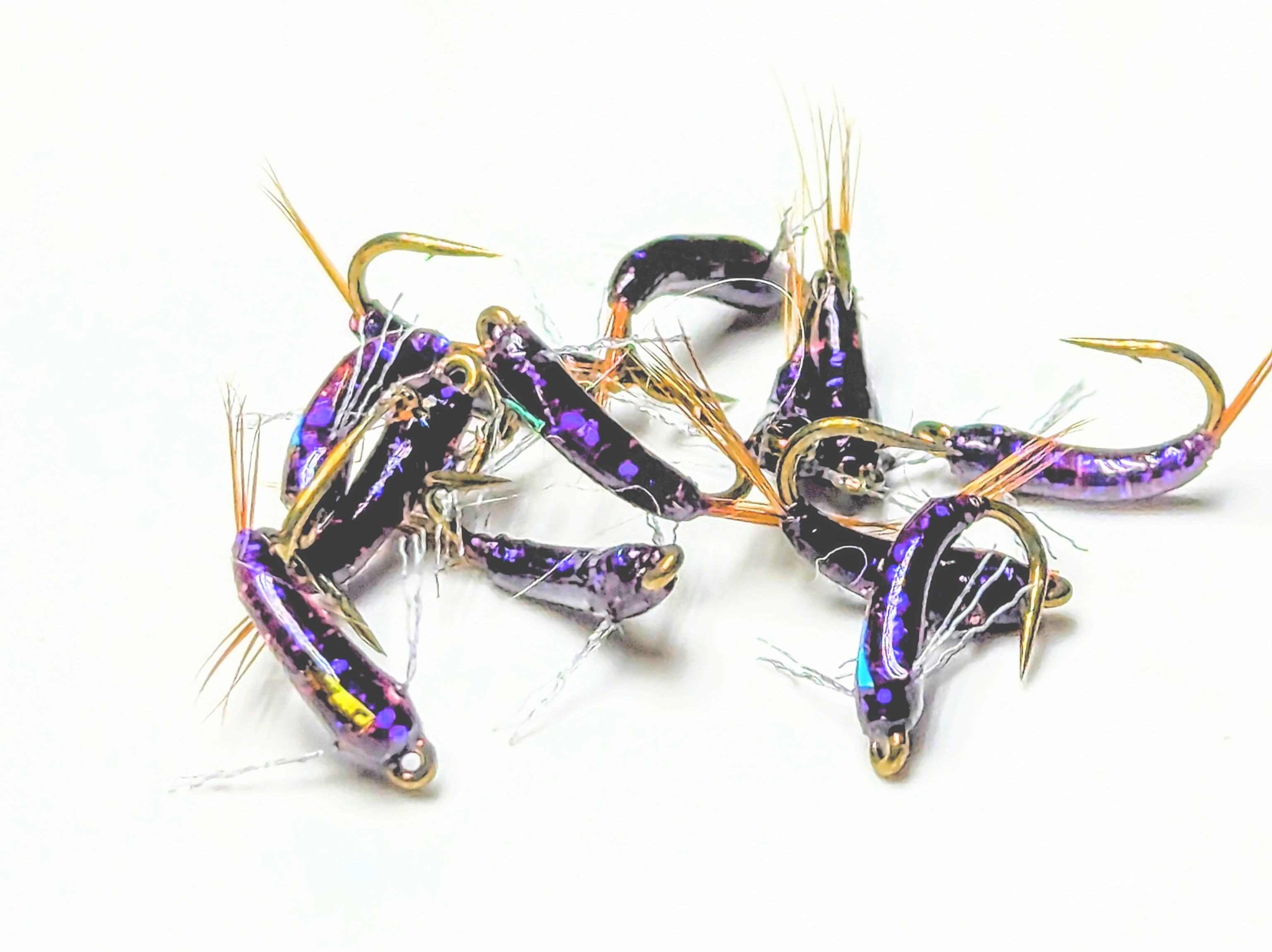 A traditional soft hackle wet fly.