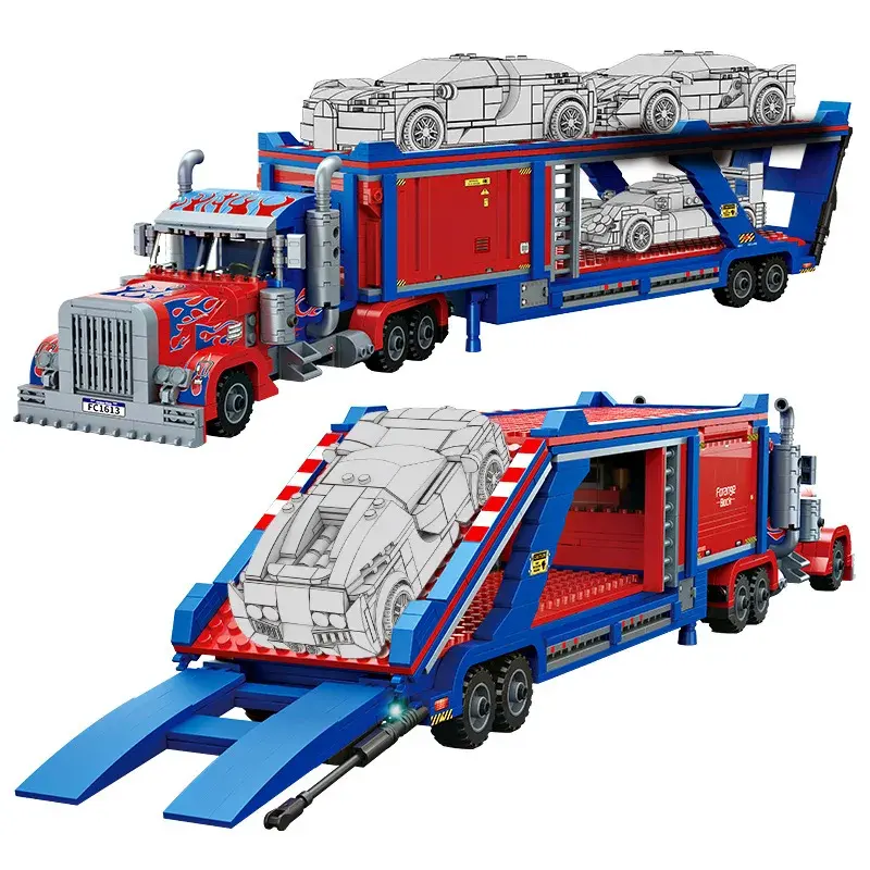 Set de construcție FORANGE Camion (1374 piese) (59cm)