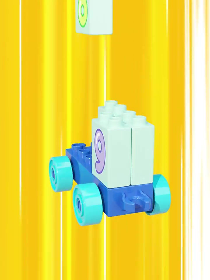 Миниатюра: Конструктор Feelo Поезд с цифрами (56 деталей)