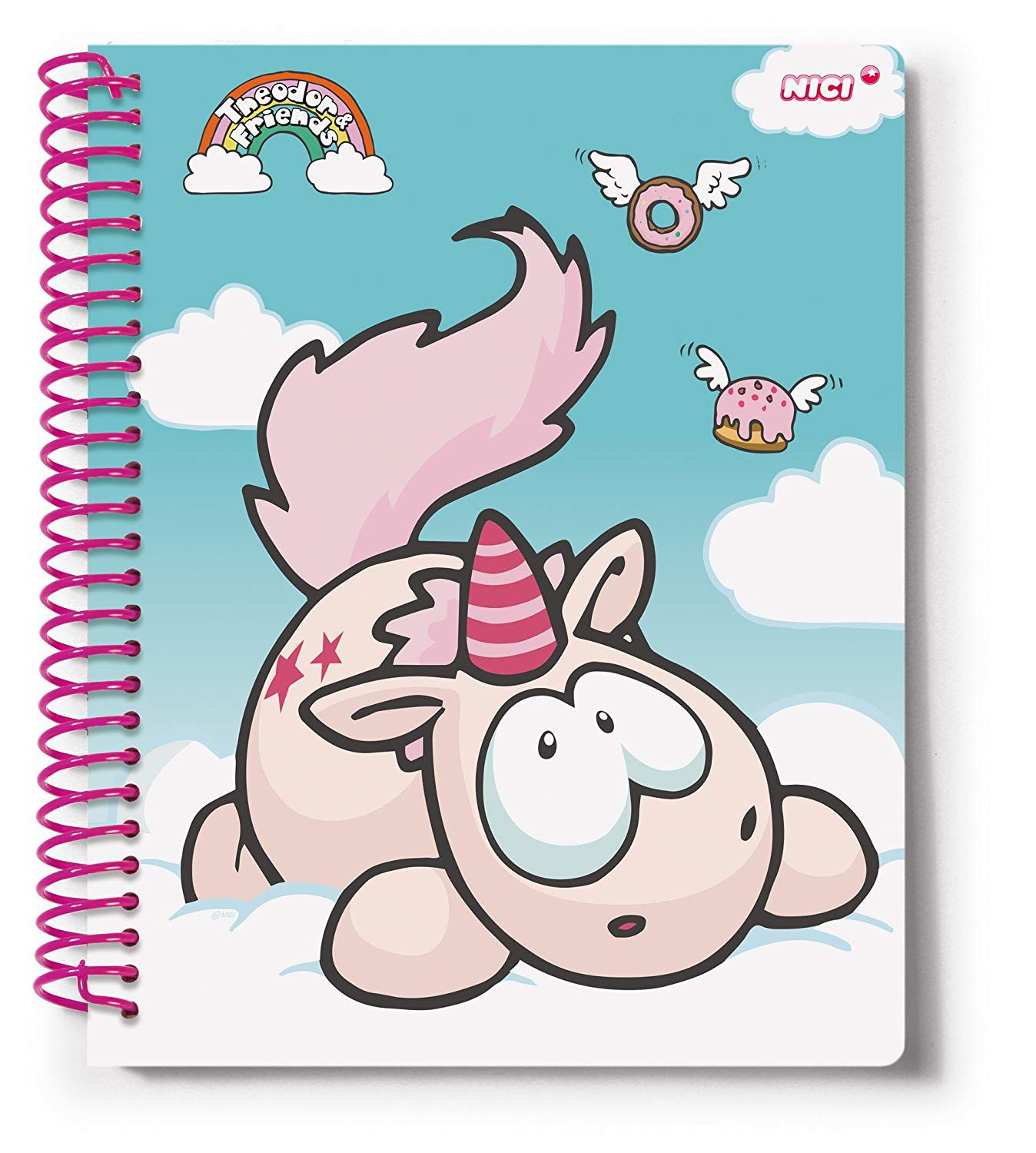 NICI 42090 Блокнот единорог / Caiet - unicorn A4 80p.