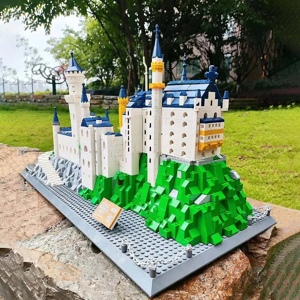 Miniatură: Set de construcție Wange Arhitectura Germania: Castelul Neuschwanstein (1969 piese)