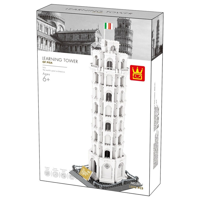 Miniatură: Constructor Wange Arhitectura Italia: Turnul din Pisa (1392 piese)